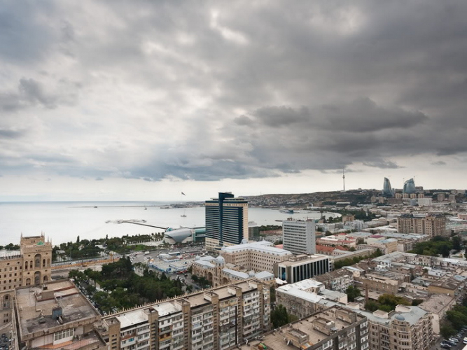 В субботу в Баку дожди и северо-западный ветер
