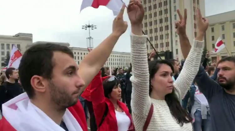 В Минске началась акция сторонников оппозиции