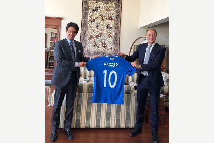 Посол Италии встретился с новым главным тренером сборной Азербайджана по футболу
