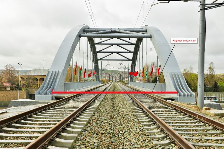 В Баку завершено строительство нового железнодорожного моста - ФОТО