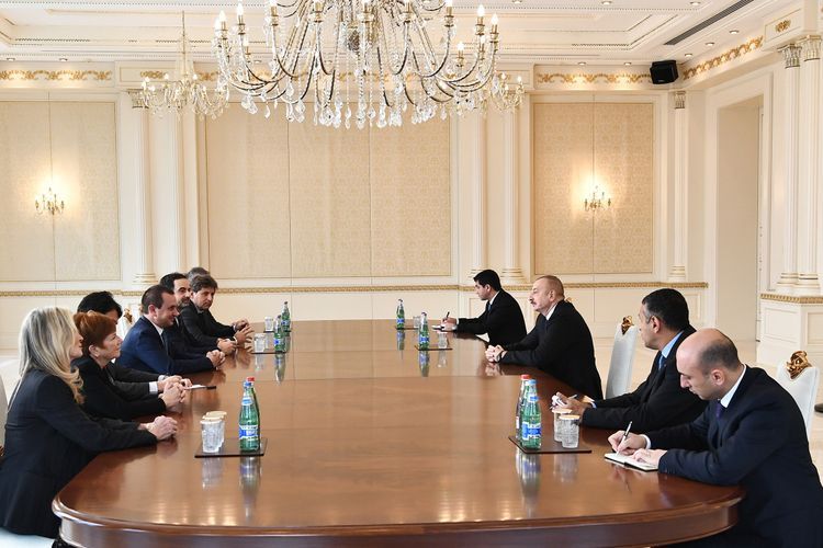 Ильхам Алиев принял делегацию из Италии - ФОТО - ОБНОВЛЕНО