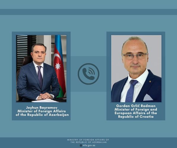Состоялся телефонный разговор между главами МИД Азербайджана и Хорватии
