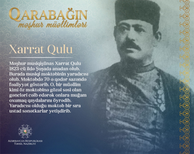 Очередной герой проекта «Известные учителя Карабаха» - Харрат Гулу Магомед оглу  