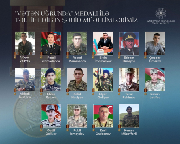 Среди военнослужащих, награжденных медалью «За Родину», есть и азербайджанские учителя