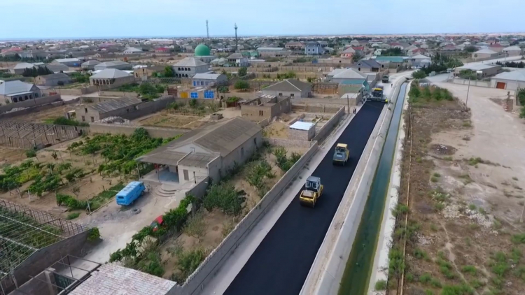 В одном из районов Баку завершаются работы по ремонту улиц и дорог - ФОТО