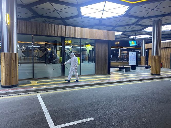 Центр транспортного обмена «Кероглу» в Баку дезинфицирован
