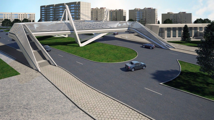 В Баку строится подвесной мост - ФОТО