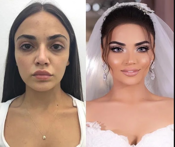 Нарисовали новое лицо: турецкие невесты до и после макияжа - ФОТО