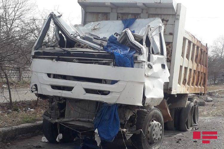 В Геранбое опрокинулся грузовой автомобиль.