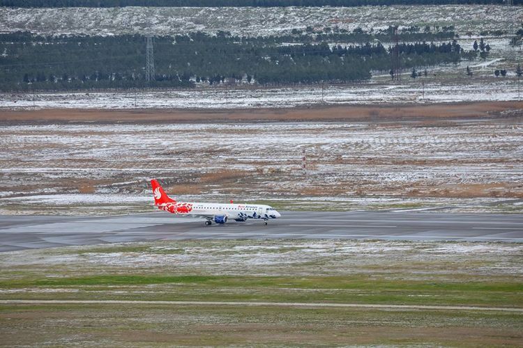 Самолет Баку-Аланья совершил вынужденную посадку в Анкаре