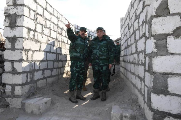 Магеррам Алиев и Эльчин Гулиев проинспектировали границу с Арменией  - ФОТО