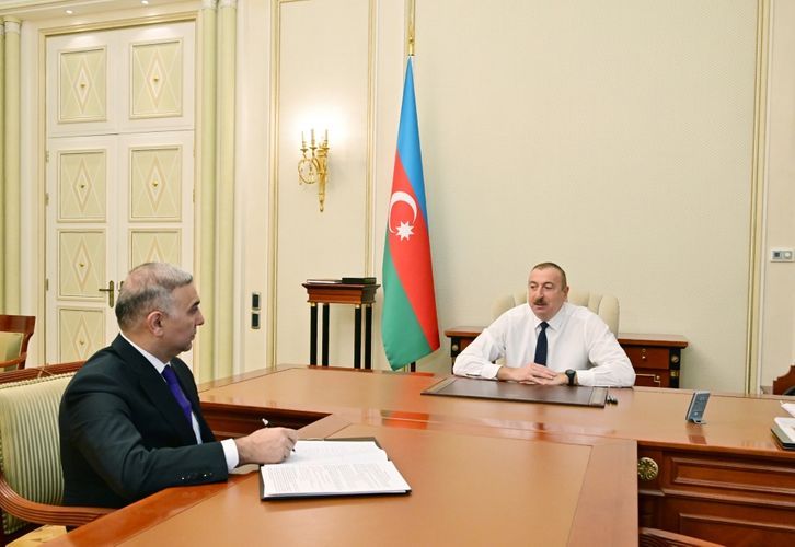 Ильхам Алиев принял новоназначенного председателя ОАО "Азеришыг"