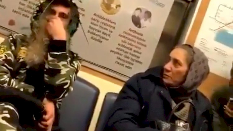 В бакинском метро замечен странный человек - ВИДЕО