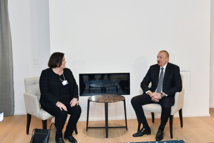 Ильхам Алиев встретился в Давосе с исполнительным вице-президентом CISCO