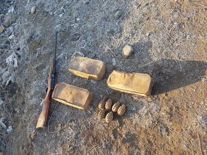 В Агстафе обнаружены оружие и боеприпасы - ФОТО