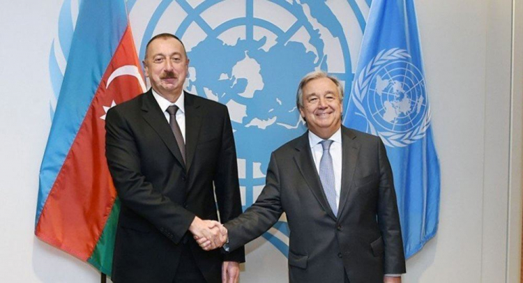 Президент Ильхам Алиев позвонил генсеку ООН
