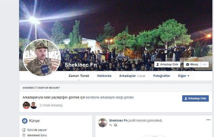 На «Facebook» открыт фейковый профиль на имя главы пресс-службы МО Азербайджана
