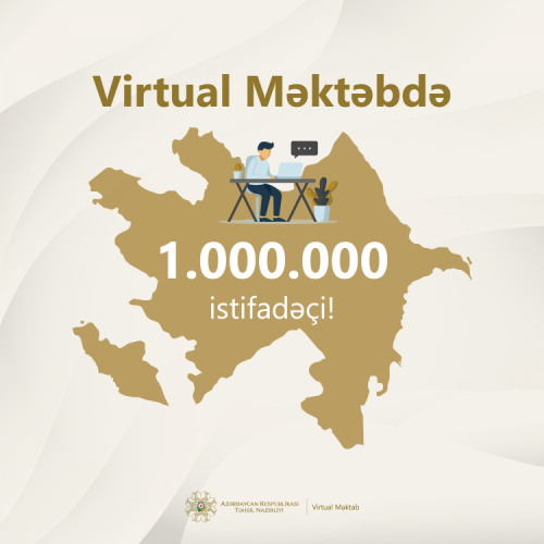 Минобразования Азербайджана представило миллионного пользователя «Виртуальной школы» - ФОТО
