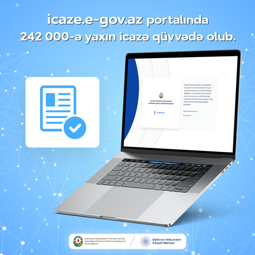 На портале icaze.e-gov.az были действительны 242 000 разрешений
