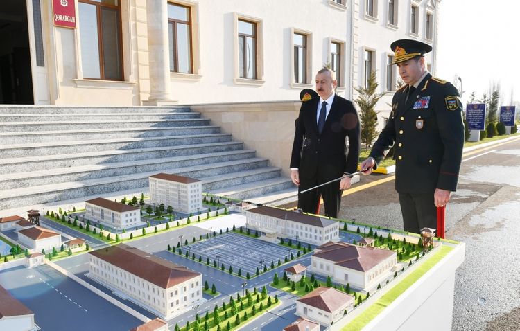 Ильхам Алиев принял участие в открытии в Н-ской воинской части внутренних войск - ФОТО - ОБНОВЛЕНО