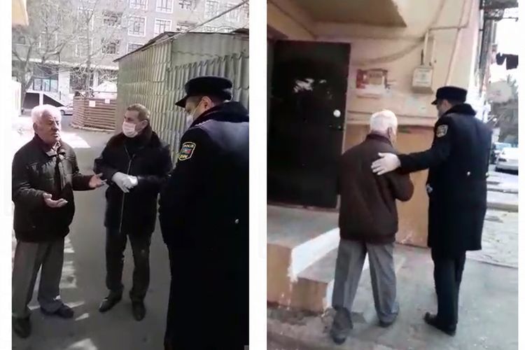 Народный артист Азербайджана нарушил карантинный режим и был замечен полицейским - ВИДЕО