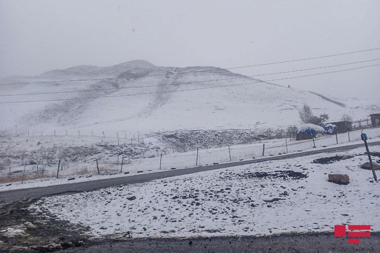 В Азербайджане выпал снег - ФОТО