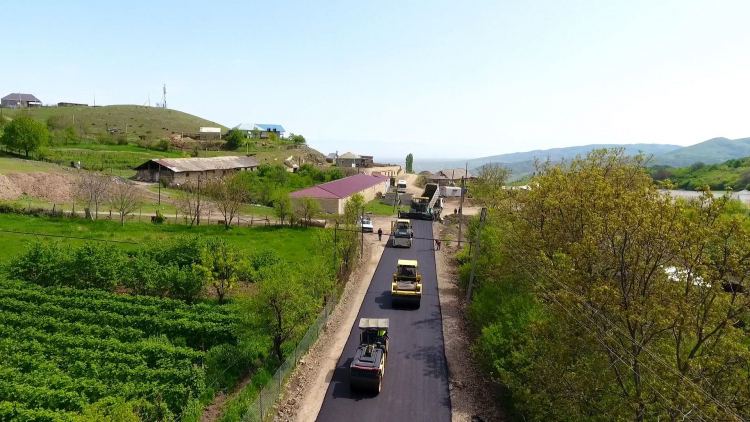 Началась реконструкция дороги в одном из регионов Азербайджана - ФОТО