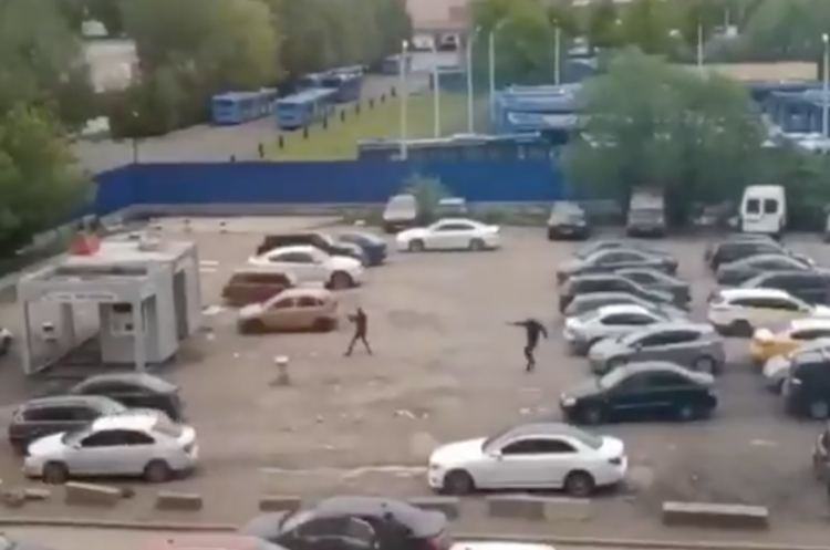 На юге Москвы произошла перестрелка  - ВИДЕО
