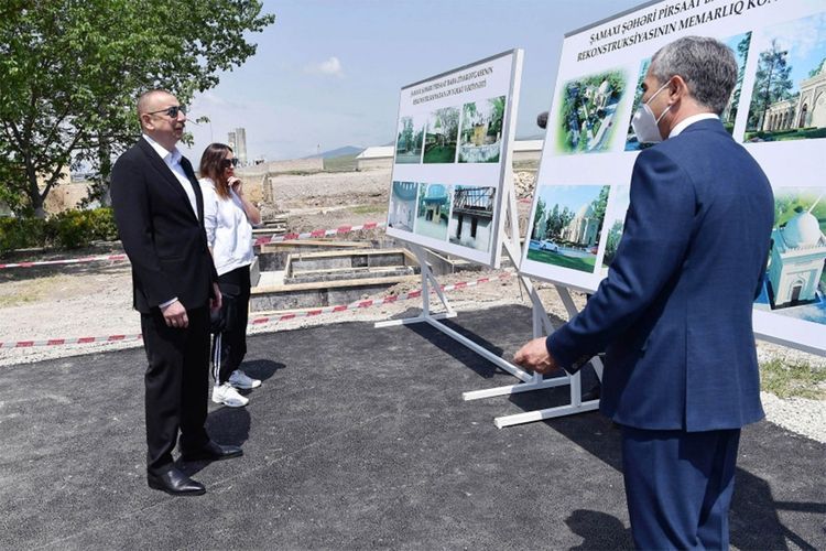 Ильхам Алиев ознакомился с работами, проведенными в рамках реконструкции святилища «Пирсаат Баба»  - ОБНОВЛЕНО