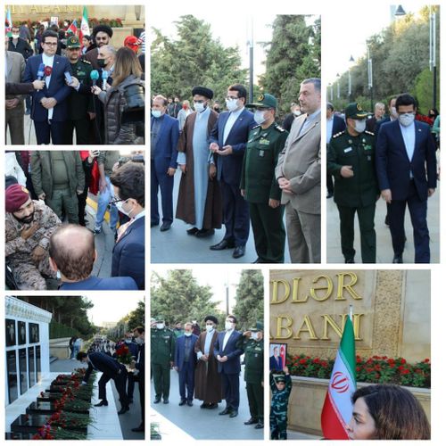 Посол Ирана посетил Аллею шехидов в Баку