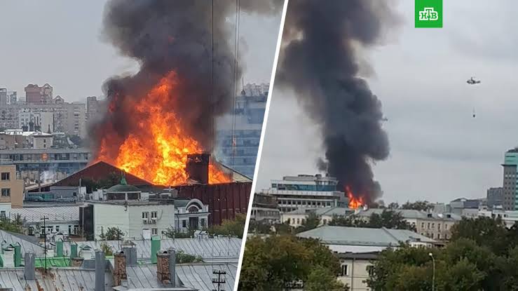 На юго-востоке Москвы вспыхнул крупный пожар