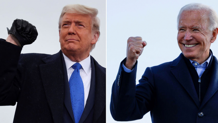 Отрыв Байдена от Трампа увеличился до пяти миллионов голосов