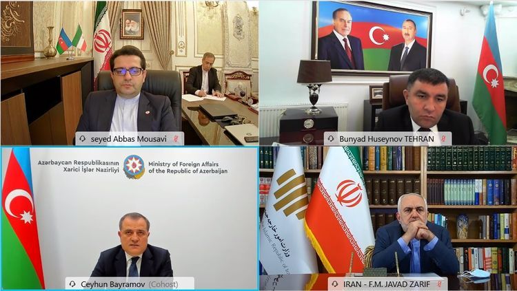 Состоялась встреча глав МИД Азербайджана и Ирана в формате видеоконференции