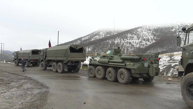 Группа российских миротворцев прибыла в Карабах через российско-азербайджанскую границу