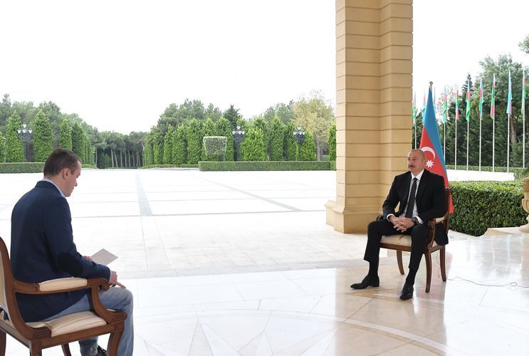 Ильхам Алиев дал интервью «Первому каналу» России