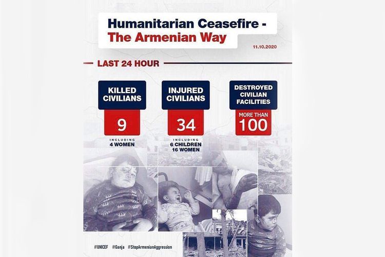Мехрибан Алиева: Армянская сторона целенаправленно атакует мирное население