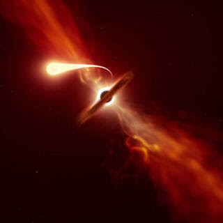 Черная дыра разорвала звезду на рекордно близком расстоянии