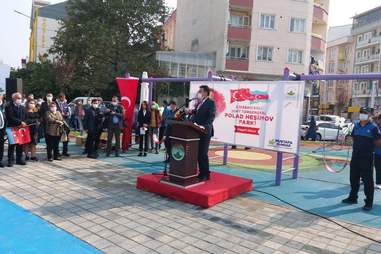 В Турции состоялось открытие парка имени шехида генерала Полада Гашимова - ФОТО