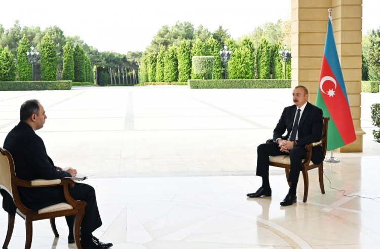 Ильхам Алиев дал интервью агентству «Интерфакс»