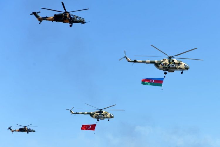 В Нахчыване состоялся первый этап крупномасштабных военных учений Азербайджана и Турции