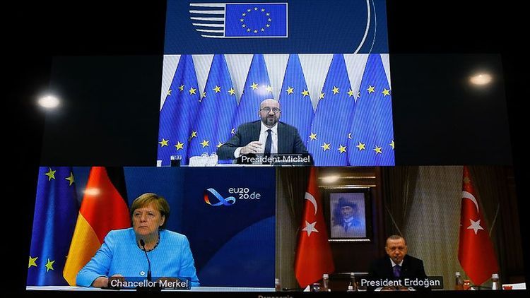 Состоялась трехсторонняя встреча между Эрдоганом, Меркелем и Шарлем Мишелем в режиме видеоконференции