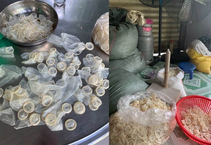 Во Вьетнаме накрыли сеть по продаже использованных презервативов