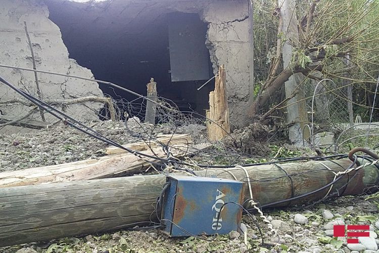 Армянский снаряд разорвался во дворе жилого дома в Тертере