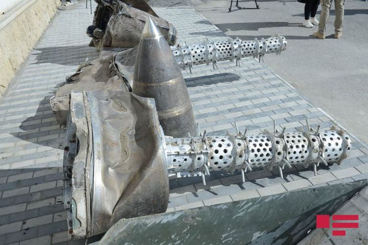 Остатки ракеты «Искандер», которую Армения использовала против Азербайджана - ФОТО