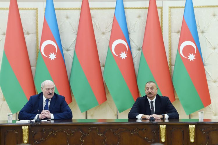 Президенты Азербайджана и Беларуси выступили с заявлениями для прессы - ОБНОВЛЕНО