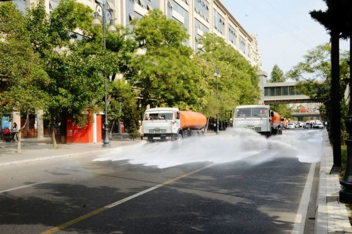 В Баку продезинфицировали 550 улиц