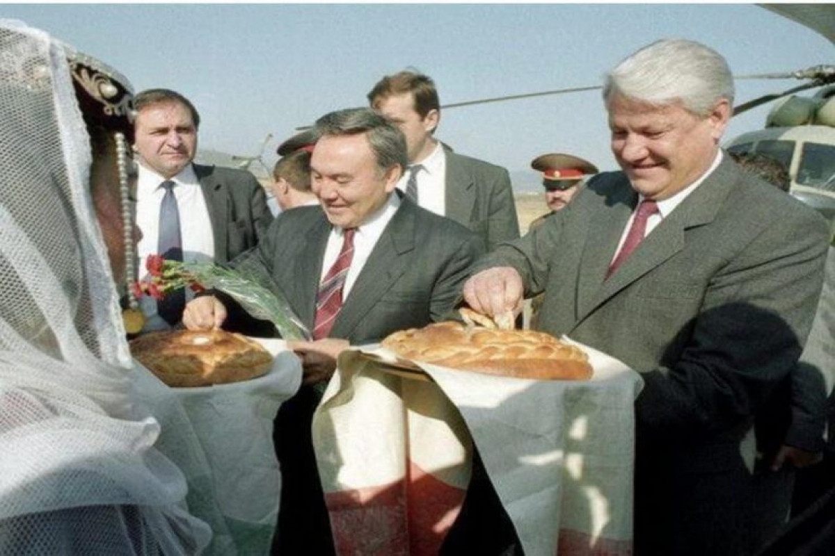 Прибытие Бориса Ельцина и Нурсултана Назарбаева в Нагорный Карабах, 21 сентября 1991 год