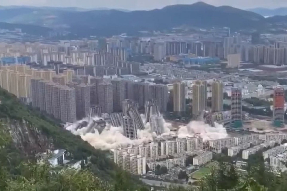 Видео взрыва 15 небоскребов в Китае опубликовано в сети -ВИДЕО 