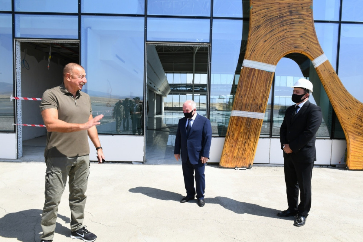 Президент ознакомился с работой в Физулинском международном аэропорту-ФОТО -ОБНОВЛЕНО 