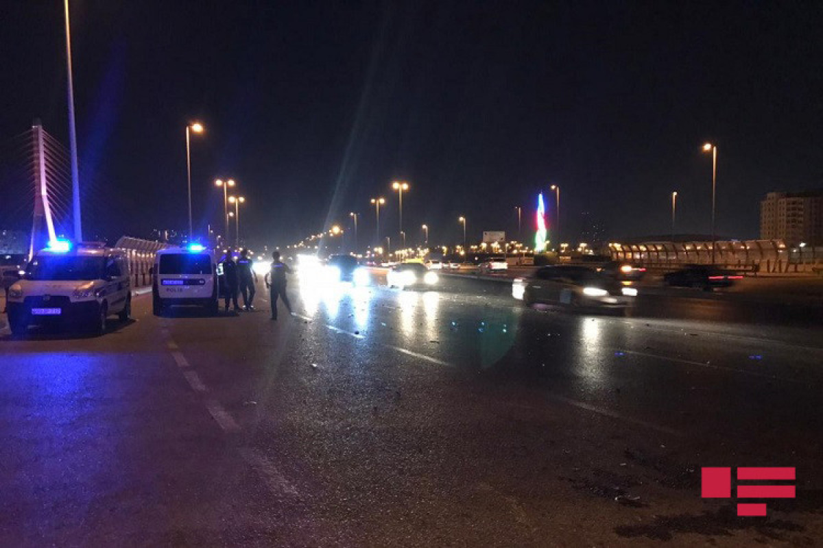 Цепное ДТП в Баку, есть погибший и раненые -ФОТО 